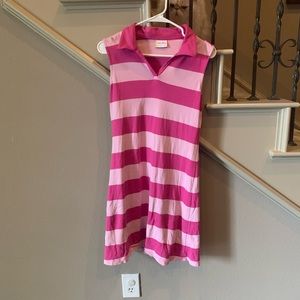 Hannah Andersson XS Pink Striped Dress with Collar
